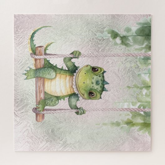 Puzzle de crocodile de bébé (Horizontal)