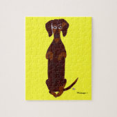 Puzzle de Dachshund Sidney (Vertical)