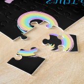 Puzzle de danse avec coeur & tourbillons. (Côté)