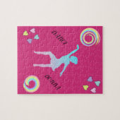 Puzzle de danse avec coeur & tourbillons. (Horizontal)