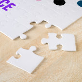 Puzzle de danse avec points colorés. (Côté)