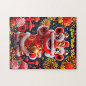 Puzzle de danse du lion mignon (Horizontal)