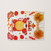 Puzzle de danse du lion pour enfants (Horizontal)