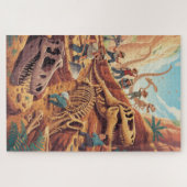 Puzzle de découverte du monde des dinosaures (Horizontal)