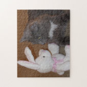 Puzzle de défi de regard Kitty contre Bunny (Vertical)