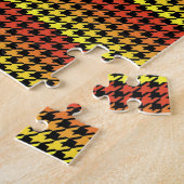 Puzzle de défi rouge orange jaune (Côté)
