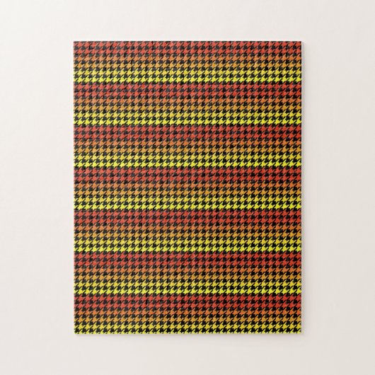Puzzle de défi rouge orange jaune (Vertical)