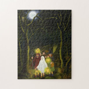 Puzzle de des bonbons ou un sort de Halloween