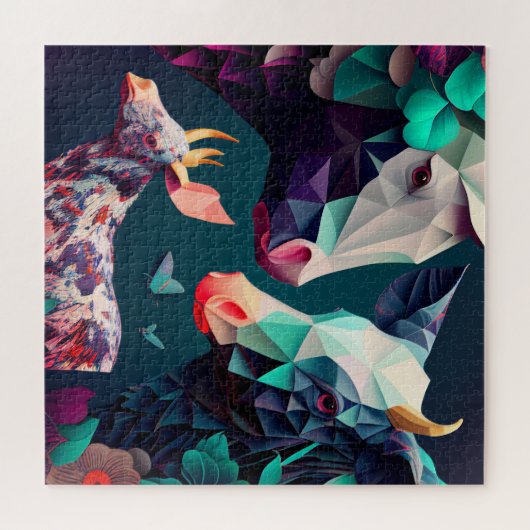 Puzzle de design animal (Horizontal)