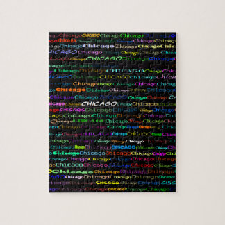 Puzzle de design de texte de Chicago I