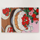 Puzzle de dessert à la fraise (Horizontal)