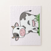 Puzzle de dessin de vache mignonne (Vertical)