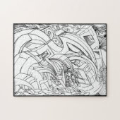 Puzzle de dessin d'encre (Horizontal)