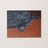 Puzzle de dessin escargot et balai avec boîte cade (Horizontal)