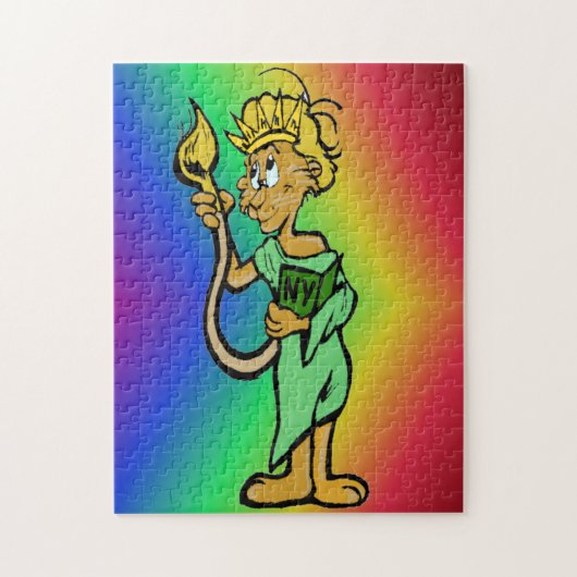 Puzzle de dessin : Lion de New York (Vertical)