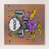 Puzzle de dessin : Musique Octopus Cust. Texte (Horizontal)