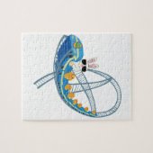 Puzzle de Dessous de verre à rouleaux lapin (Horizontal)