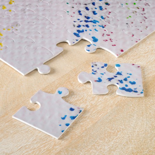 Puzzle de différentes couleurs pastel crayons (Côté)