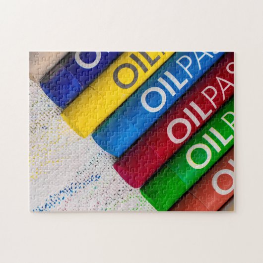 Puzzle de différentes couleurs pastel crayons (Horizontal)