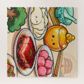 Puzzle de dim sum classique et de plats chinois (Horizontal)