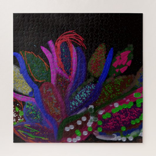 Puzzle de diverses couleurs sous la mer (Vertical)