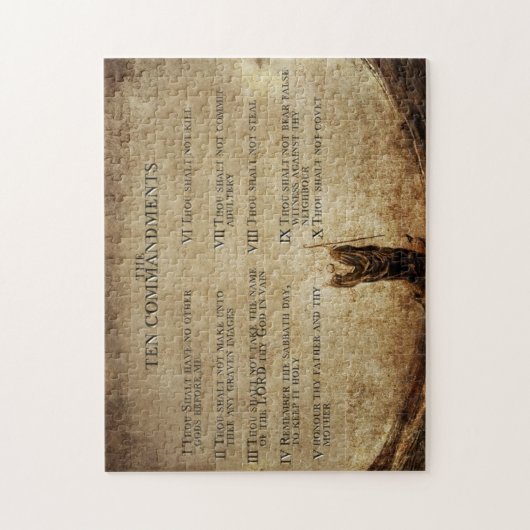 Puzzle de Dix commandements (Vertical)
