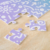 Puzzle de Doodle à Dégradé de Arc-en-ciel (Côté)