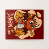 Puzzle de dragon de feu pour enfants (Horizontal)