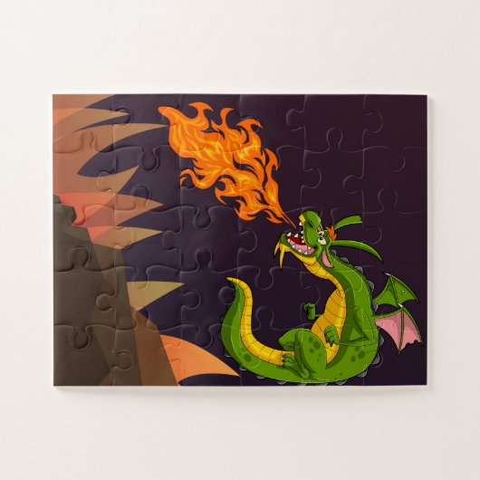 Puzzle de dragon vert (Horizontal)