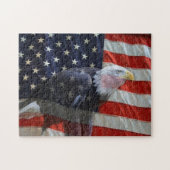 Puzzle de drapeau américain d'Eagle (Horizontal)