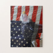 Puzzle de drapeau américain d'Eagle (Vertical)