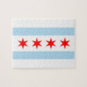 Puzzle de drapeau de Chicago (Horizontal)