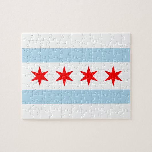 Puzzle de drapeau de Chicago (Horizontal)