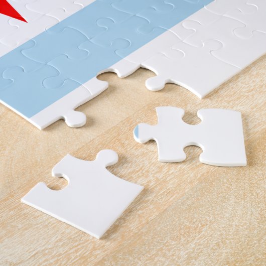 Puzzle de drapeau de Chicago (Côté)