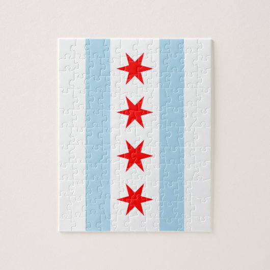 Puzzle de drapeau de Chicago (Vertical)