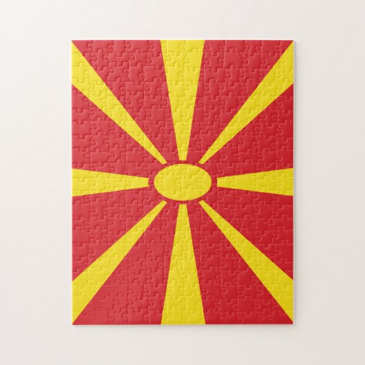 Puzzle de Drapeau Macédoine (Vertical)