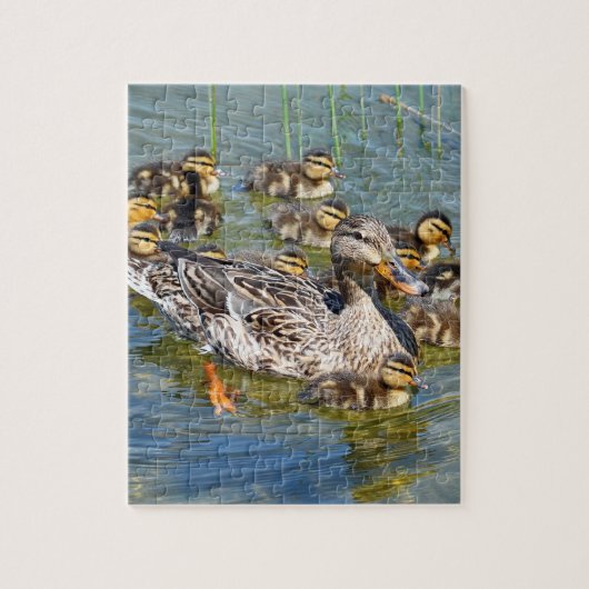 Puzzle de famille de canard (Vertical)
