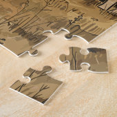 Puzzle de fantôme d'Halloween de style ferme moder (Côté)