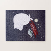 Puzzle de fantôme et d'UFO mignon (Horizontal)