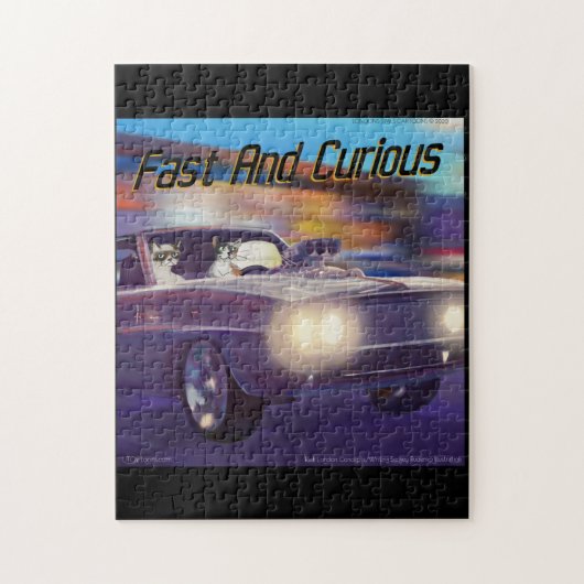 Puzzle de Fast Cat Comic Small par Rick London (Vertical)