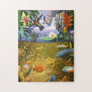 Puzzle de faune de forêt tropicale