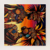 Puzzle de femme africaine (Horizontal)