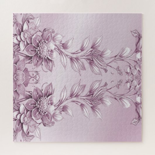 Puzzle de feuillage rose (Horizontal)