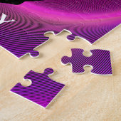 Puzzle de fille de gymnastique avec le nom de l'en (Côté)