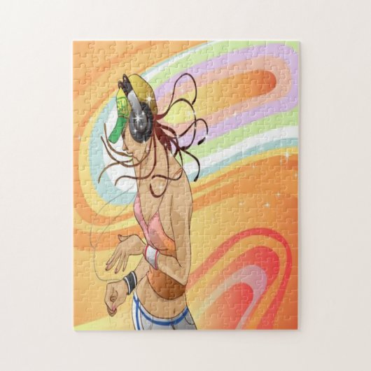 Puzzle de fille de hip hop (Vertical)