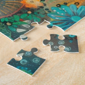 PUZZLE DE FILLE ET CHAT D'ART (Côté)