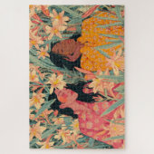Puzzle de filles dans un jardin de lys (Vertical)