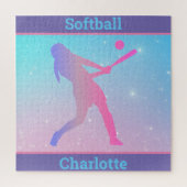 Puzzle de filles Softball Pastel (Vertical)