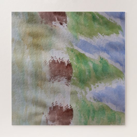 Puzzle de Fir Arbres Abstraits (Horizontal)