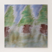 Puzzle de Fir Arbres Abstraits (Vertical)